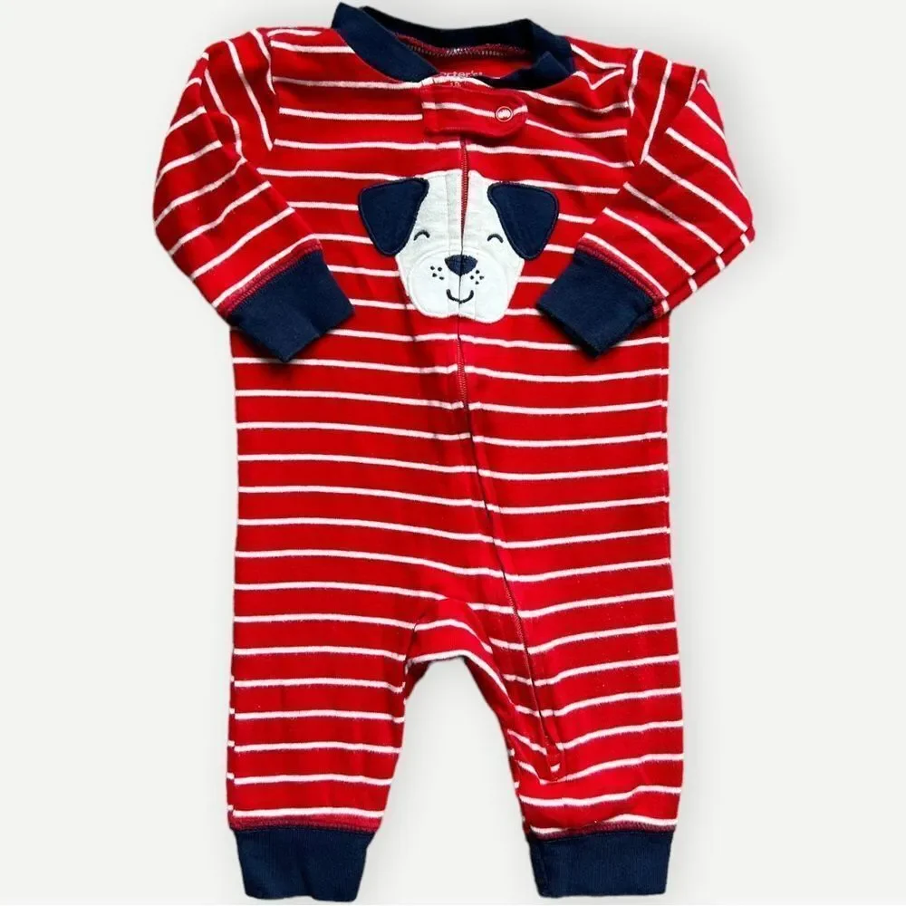 Carter’s BUNDLE OF 4 Baby Boy Multi-Size One Piece Pajamas. 3, 6, & 9 Months.
